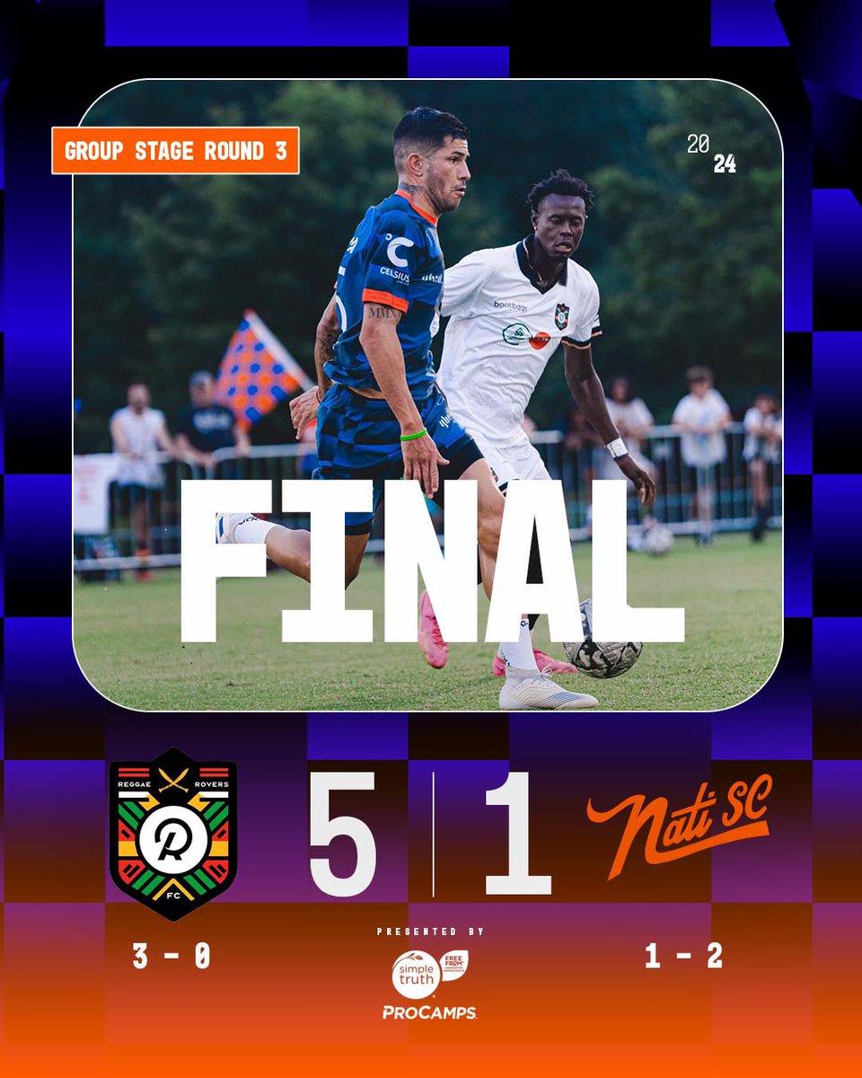 That was a tough loss, we hate to see our squad go out like this but the Reggae Rovers gave us a fair fight. We walk off the field tonight with our heads held high and our self-esteem somewhat intact.

Presented by <a href="/ProCamps/">ProCamps</a> &amp; <a href="/SimpleTruth4U/">SimpleTruth</a>