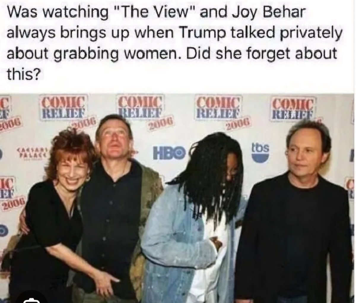 fearless3964's tweet photo. Not a good look @JoyVBehar. 
Maybe we should hush for a minute or 2. https://t.co/O7ZOF8pTga