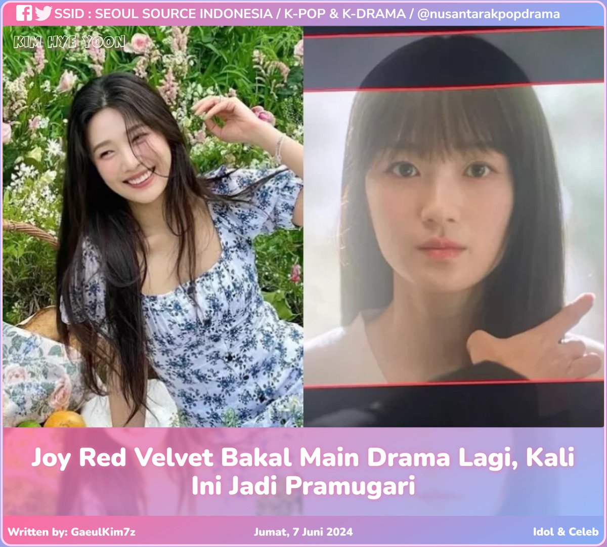kpopdankdramaid's tweet photo. #JoyRedVelvet
#TheYearWeTurned29
#ChaUri
#KDramaAdaptation
Baca: https://t.co/EvwzfIdoYl
Kim Gaeul 🍂 https://t.co/0pSOEc40yv