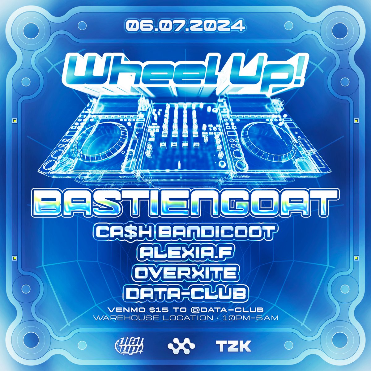 Pull up tomorroww! <a href="/bastiengoat/">bgoat</a> is in seattle for our joint data club x dial up warehouse party /// Friday 6-7 /// til 5am ra.co/events/1932157