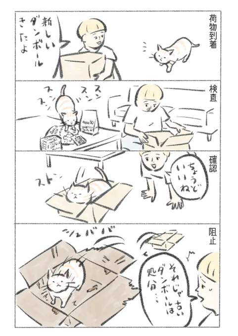 我が家には古いダンボールから新しいダンボールへの移行期間があります。 
