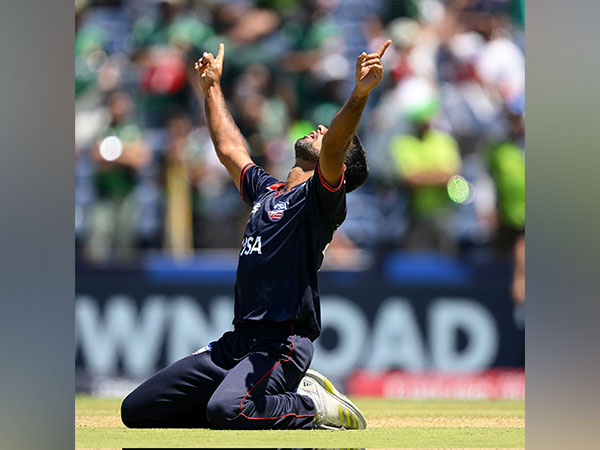 ani_digital's tweet photo. Here's how Netravalkar played his part in sealing USA's name into history book following upset win over Pakistan
Read @ANI Story | https://t.co/GVxsP0OUJI
#USAvPakistan #T20WC24 #WorldCup https://t.co/hxgd8V6Vc0