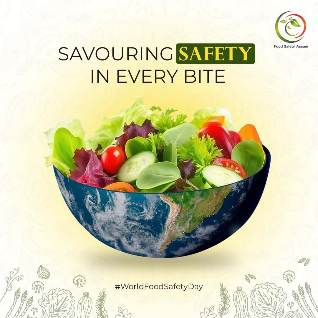 foodsafetyassam's tweet photo. Celebrating a world of safe eating practices today and every day! 🌍🍽️
Let's prioritize food safety for a healthier tomorrow!
#WorldFoodSafetyDay #SafeFoodPractices #foodsafety #FoodSafetyAssam #healthyfood
@himantabiswa @keshab_mahanta @CMOfficeAssam @mygovassam @fssaiindia @MOFPI_GOI @MoHFW_INDIA @diprassam