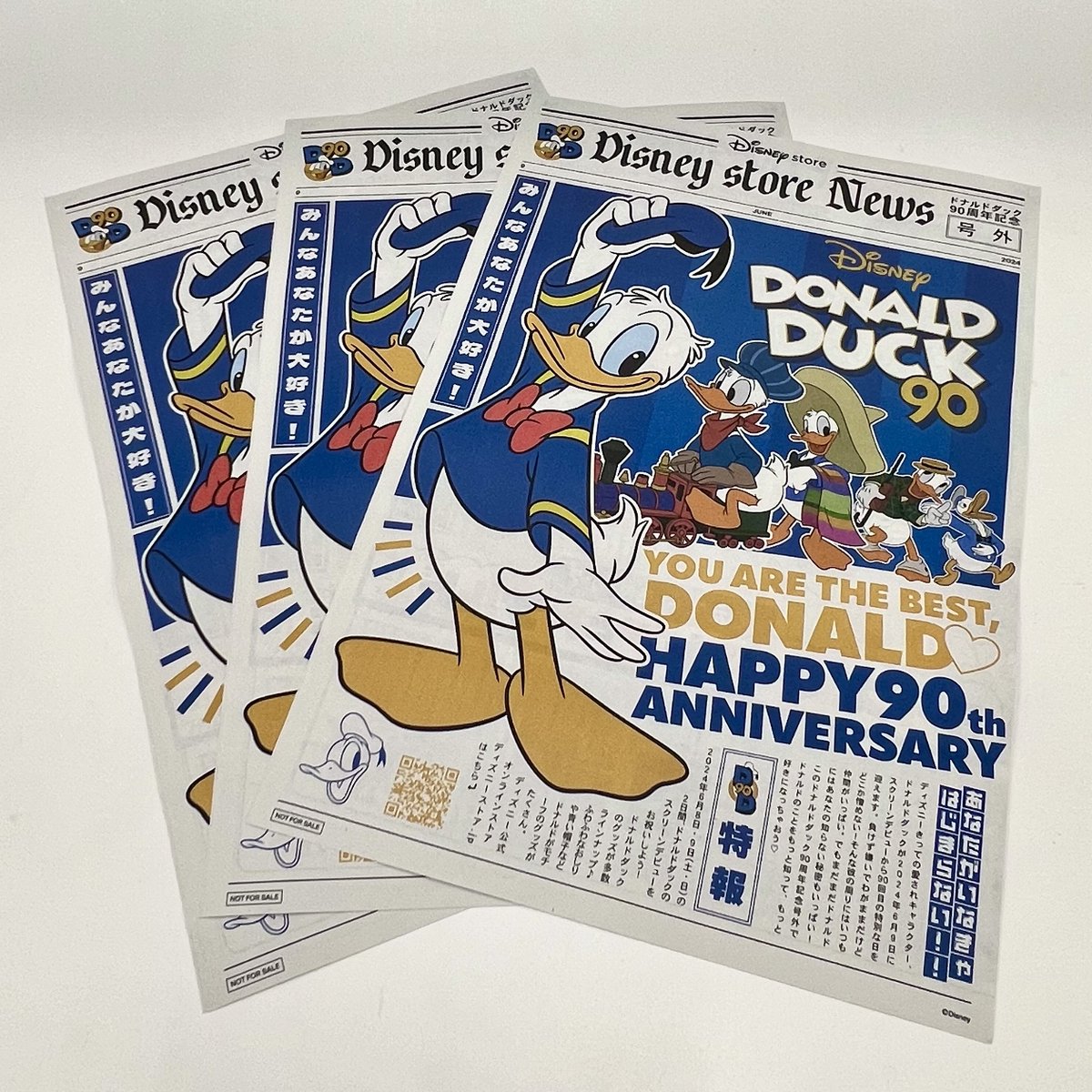 ✨✨✨ #ドナルドダック スクリーンデビュー90周年 記念号外配布