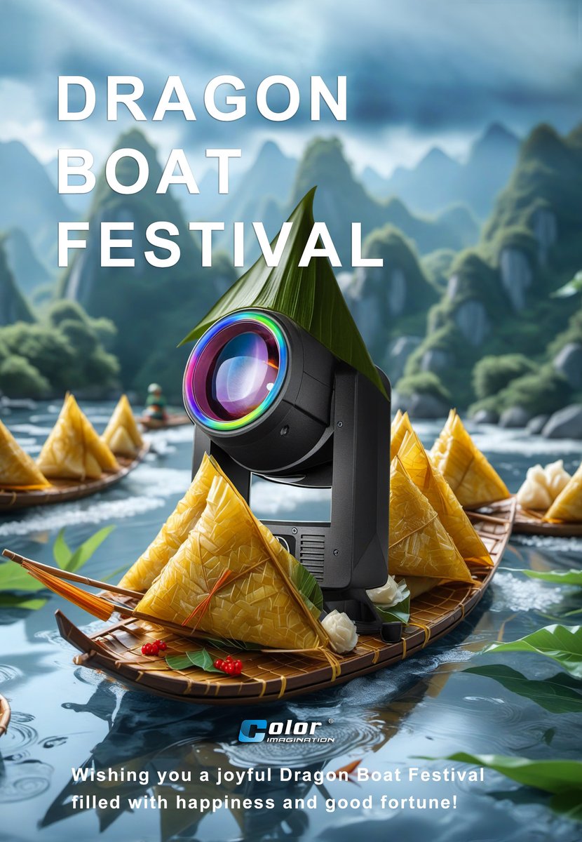 stages_Jack's tweet image. Wishing you a joyful Dragon Boat Festival filled with happiness and good fortune!

#Colorimagination #Dragonboat #Chinafestival #stagelight #movinghead