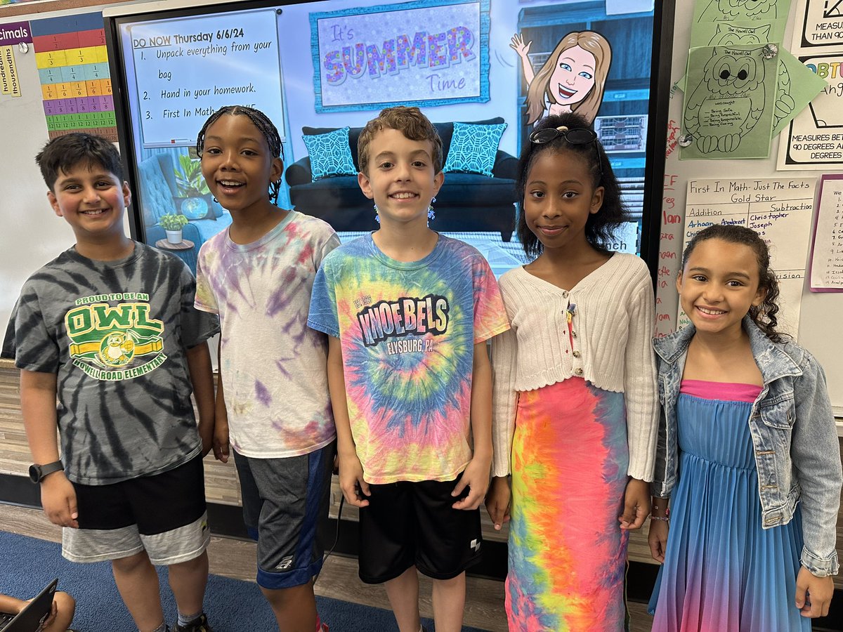 Tie Dye Day! <a href="/HowellRoadVS13/">Howell Road Elementary School</a>  #happeningathowell