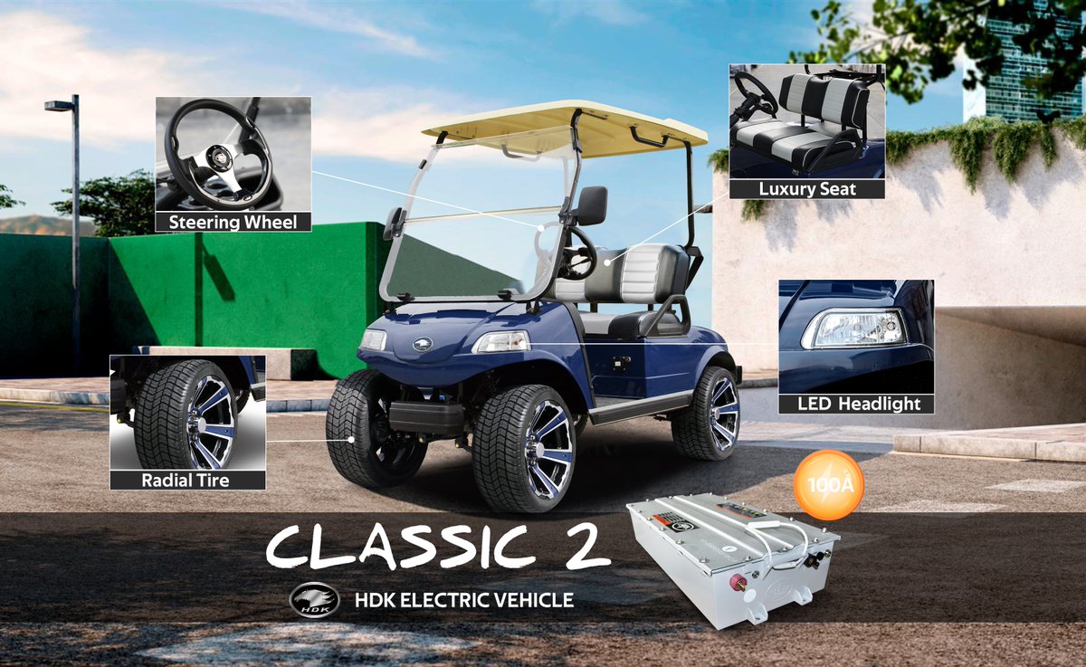HdkVehicle's tweet image. #HDKHIGHLIGHTS
Classic 2, a perfect two-seater for solo adventures or outings with a companion. 🛣️👫
Discover comfort, style, and convenience in one compact package. ✨🚗
#Classic2 #TwoSeater #LSV #HDKExpress #GolfCartDealers #hdkelectricvehicle #golfcarts