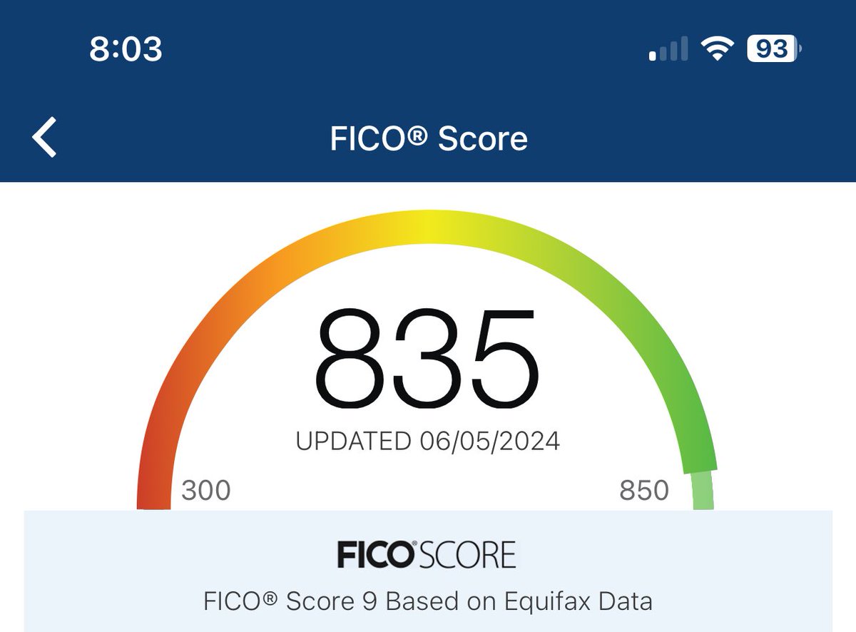 kimachurra's tweet photo. This is the highest my credit score has ever been. So proud of how far Kris and I have come on our debt free journey 🥲#finallyadulting But also is it even possible to have a perfect 850? https://t.co/EoCEPcF1RG
