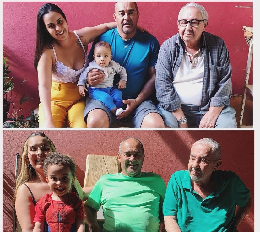 Dei seu nome ao Branco na esperança que ele herdasse sua bondade! Lembro quando o senhor chorou no momento que pedi sua bênção para colocar o nome dele. Achei que repetiríamos essa foto esse ano, mas não deu. Vá em paz vô Manoel Branco 🖤