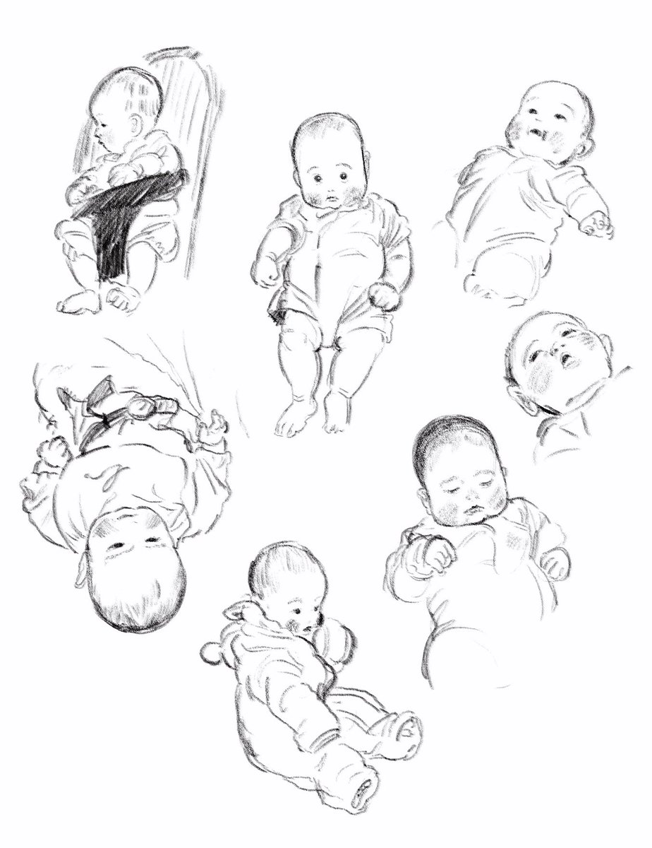 赤ちゃんのスケッチ✏️ 