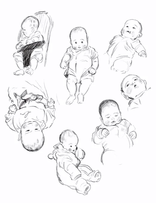 赤ちゃんのスケッチ✏️ 