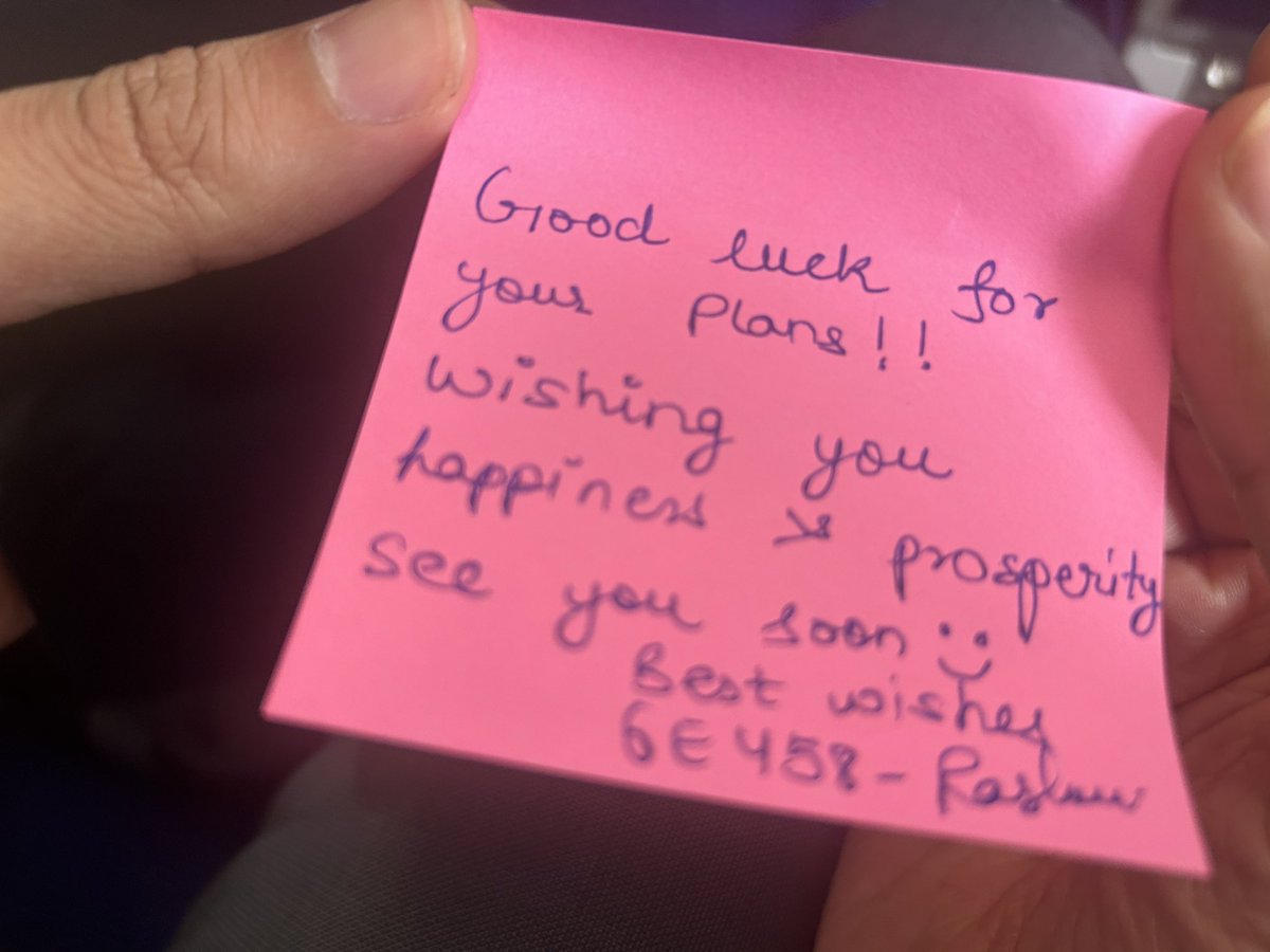Yesterday , I traveled from Delhi to Jharsuguda on IndiGo flight 6E-458.

I requested the IndiGo special sandwich, but it wasn't available. Crew member Rashmi  said, "Sir, I will definitely cater to you on your next visit."

I replied, "In that case, you have to pray that my