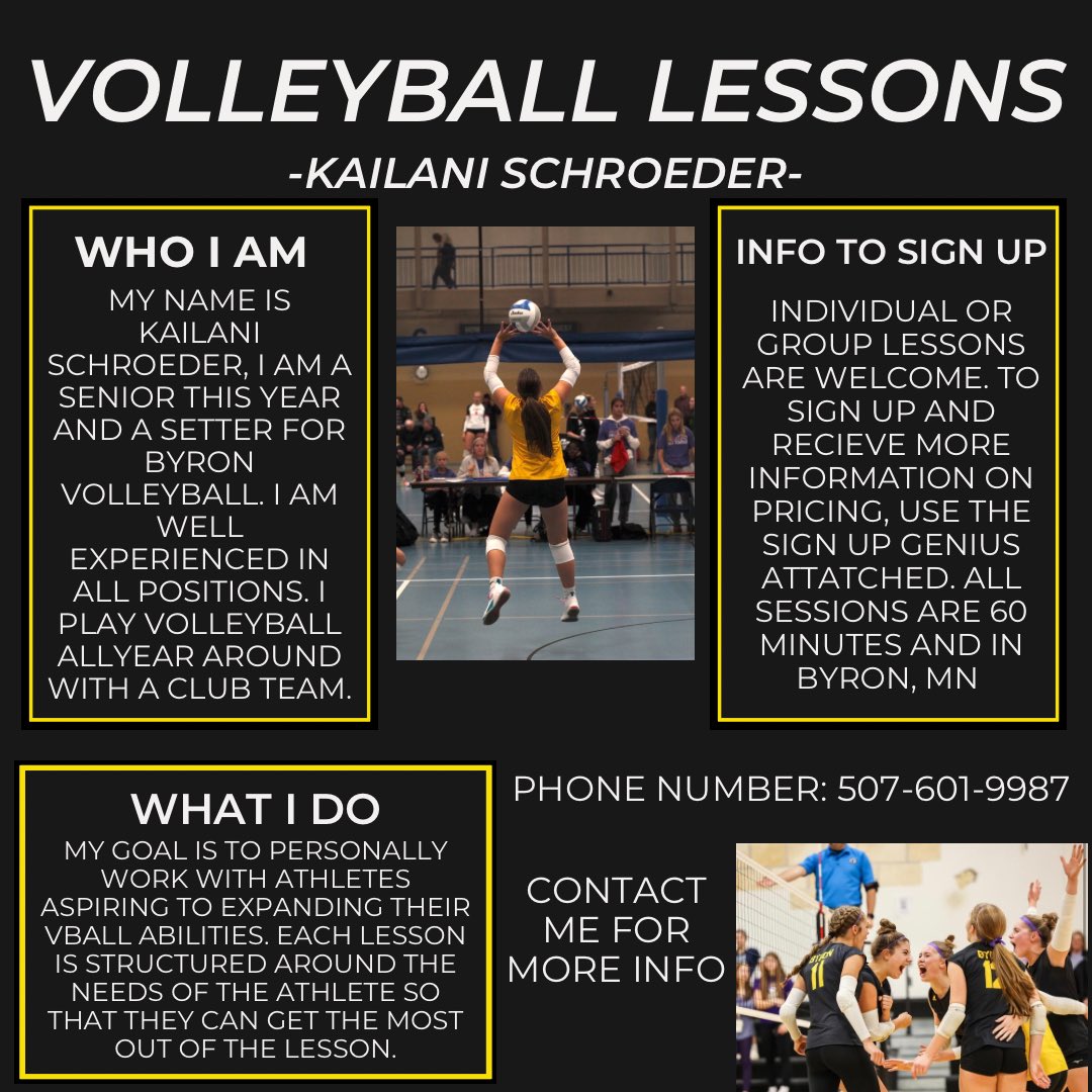 Happy to announce that I will be offering private vball lessons this summer! Boys, girls, groups, and individuals welcome! Use the sign up genius below and contact me for more information about myself or how to sign up!
signupgenius.com/go/10C0B45A4AC…