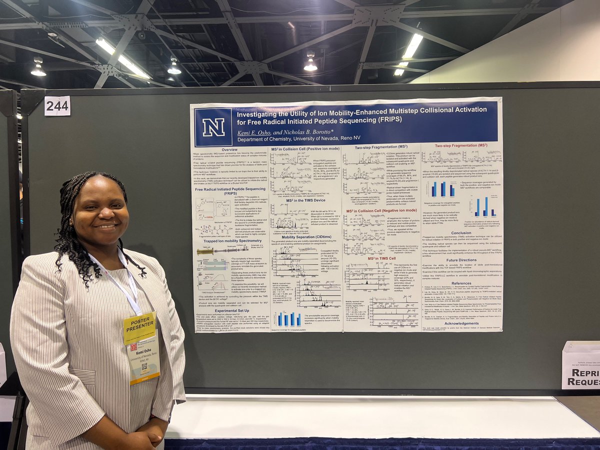 Happy week for the Borotto lab. Three posters presented across two conferences #asms2024 #massspec