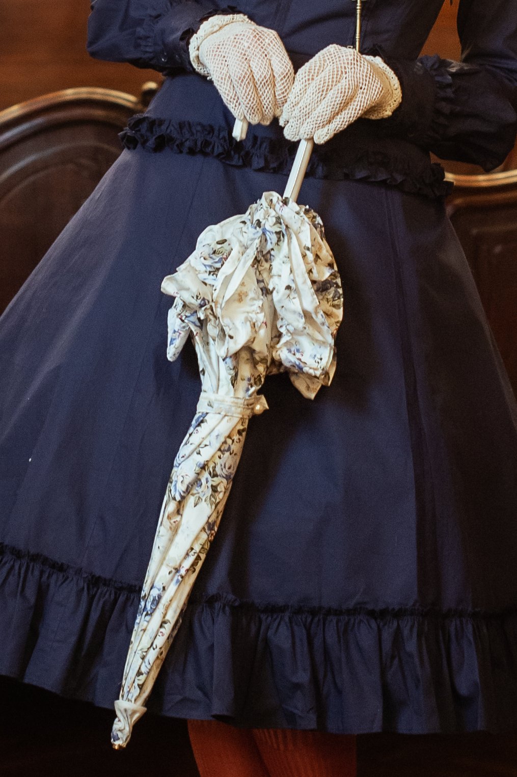 ヴィクトリアンメイデン ロココブーケ柄パラソル Victorian