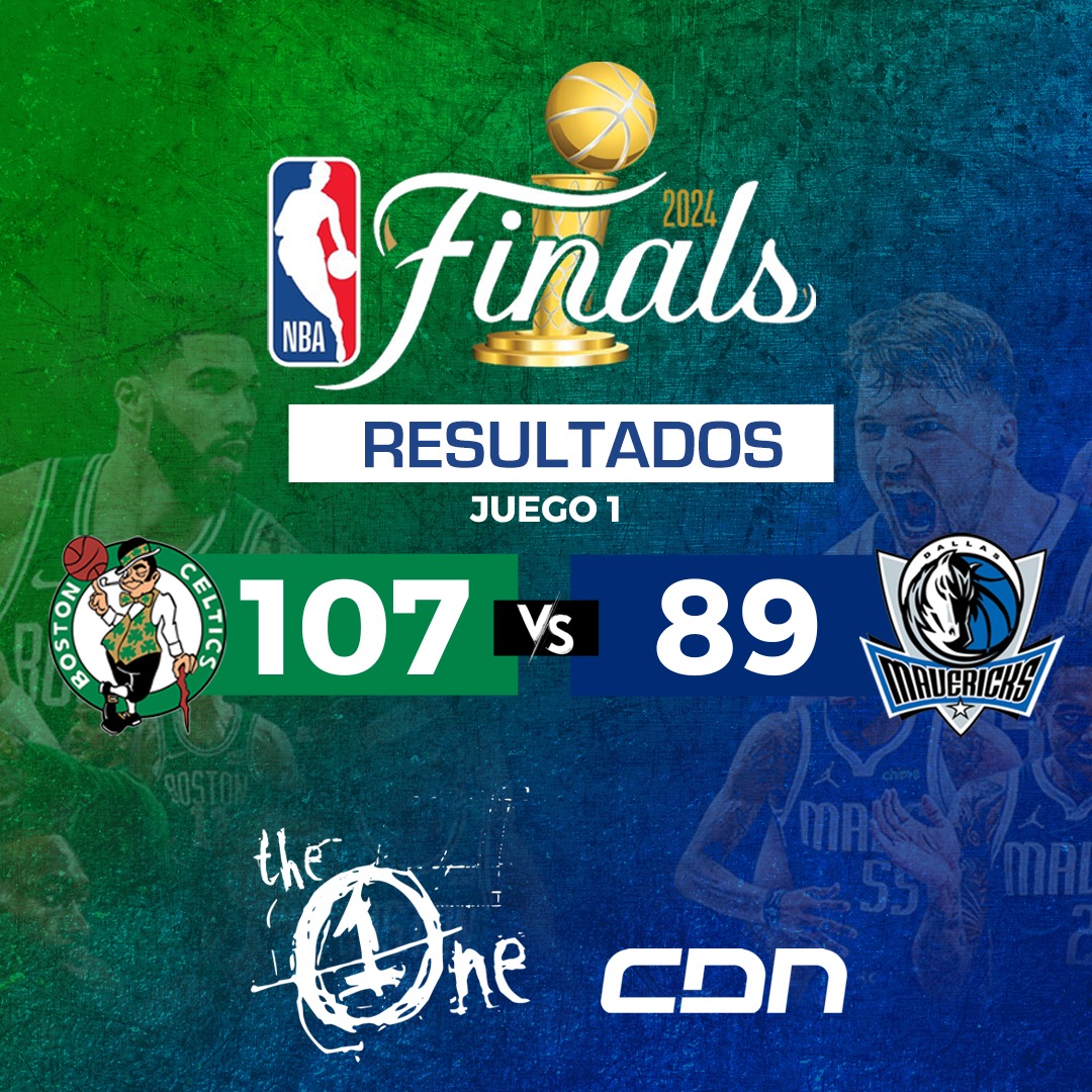 cdn37's tweet photo. Resultados del primer juego de las Finales de la NBA entre Dallas Mavericks vs. Boston Celtics.

#NBAFinals #CDN37 #CDN #CDNNBA #NBAporCDN https://t.co/8O5xUM7hFi