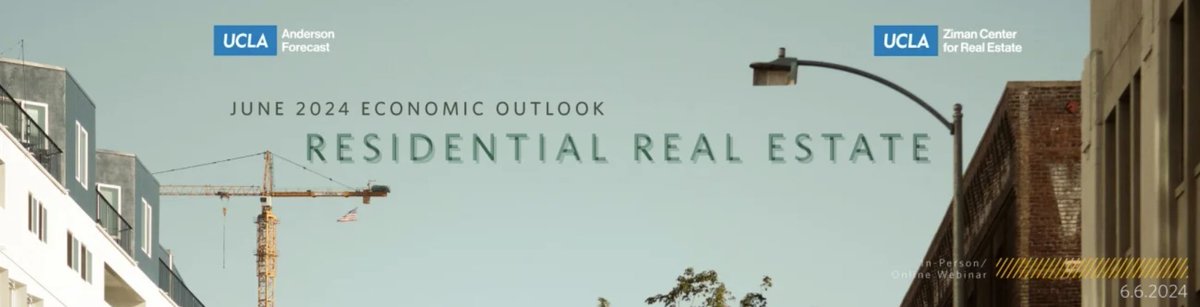 UCLAForecast's tweet photo. #ICYMI: Click ⬇️ to 📺 the recording from the June 2024 Economic Outlook held in collaboration with @UCLAZimanCenter.
➡️https://t.co/vK723EKgPf
#uclaforecast #uclaanderson #ucla https://t.co/24VceBz62L