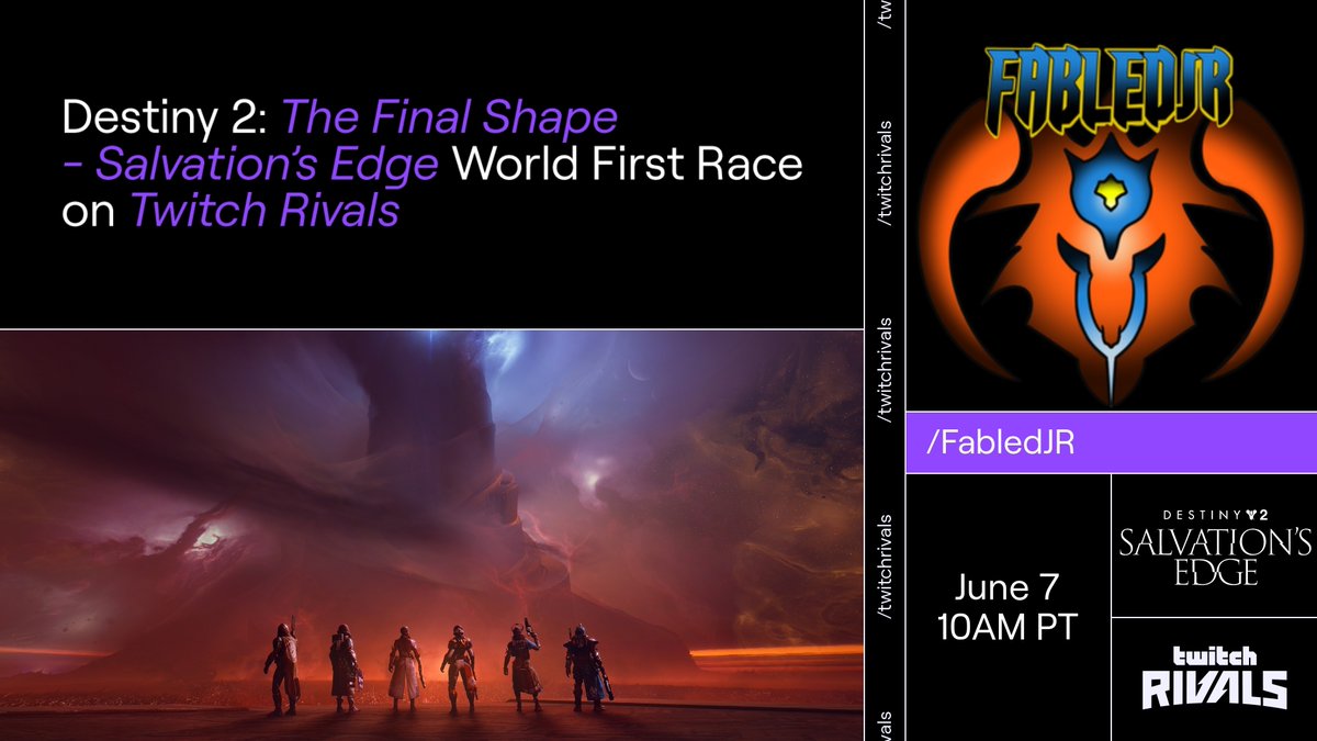 FabledJR's tweet photo. It is raid day tomorrow. We will be sending it at the witness so make sure you grab some snack and come hang out with us @TwitchRivals https://t.co/x0od8LuE9Y