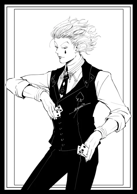 ヒソカ～!!
お洋服考えて着せるの楽しい♧♤ 