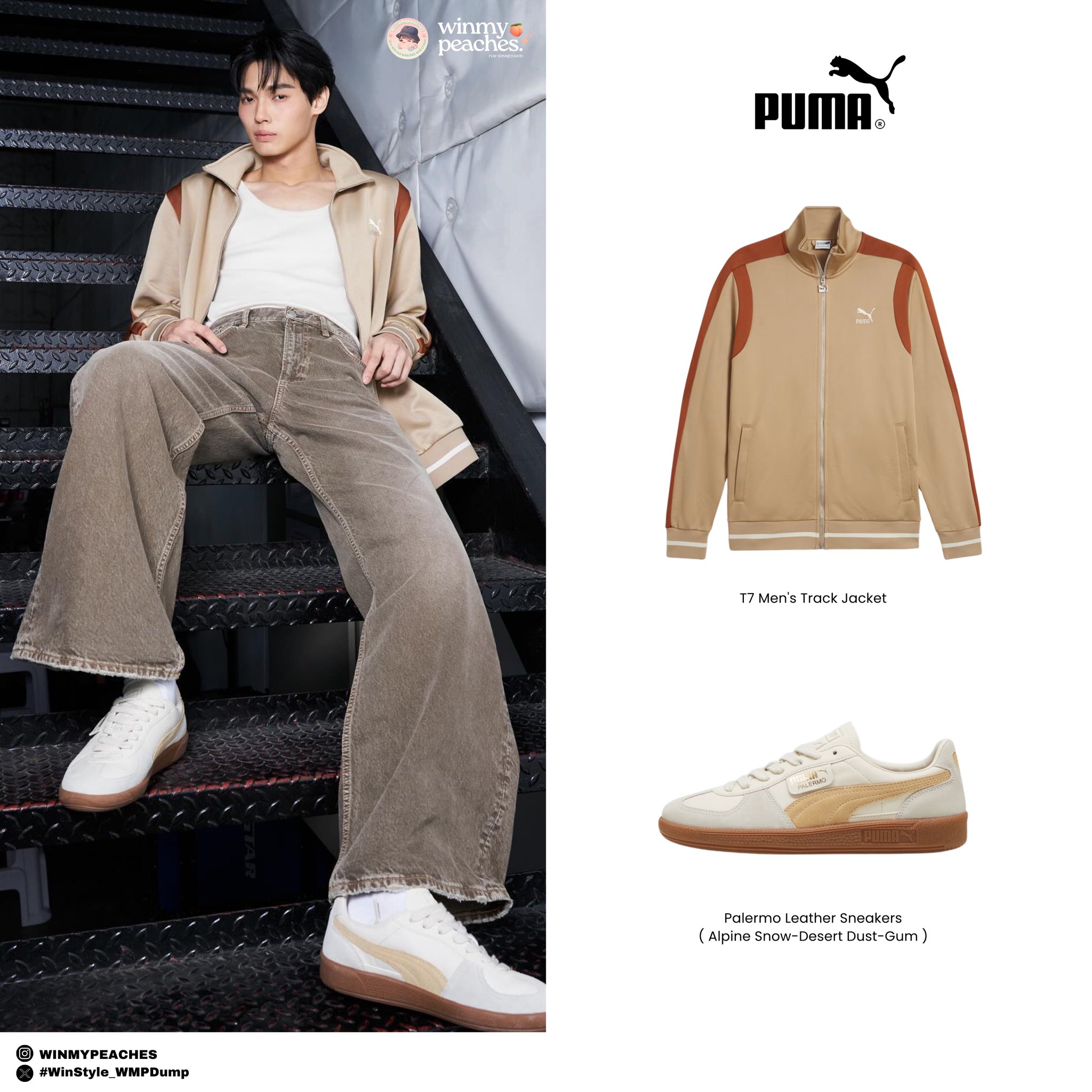 【PUMA】 Palermo Leather‐Alpine Snow-Desert Dust-Gum Amazon.com | PUMA Men's Palermo Shoes Sneaker, Alpine Snow