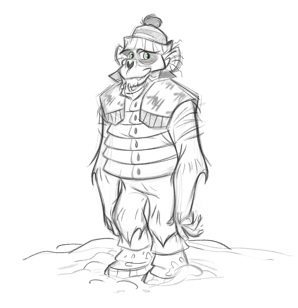 ValenPalArt's tweet photo. Study round 2- Bad ape all set and ready for take off.
#visualdevelopment #artist #ape #characterdesign #art #planetoftheapes #animation #conceptart #studysketch #sketch https://t.co/EXZfa246lr
