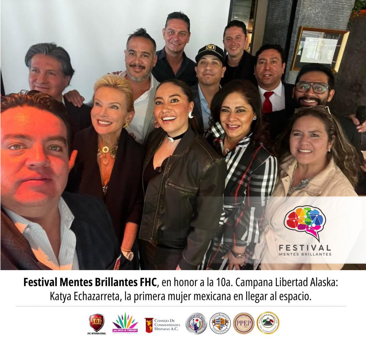 charliedelvalle's tweet image. Festival Mentes Brillantes Fundación Honoris Causa Internacional, en honor a la 10a. Campana Libertad Alaska: Katya Echazarreta, la primera mujer mexicana en llegar al espacio. #FHCI 🚀 🧑‍🚀📸✌🏻😎🫡🥇🇲🇽