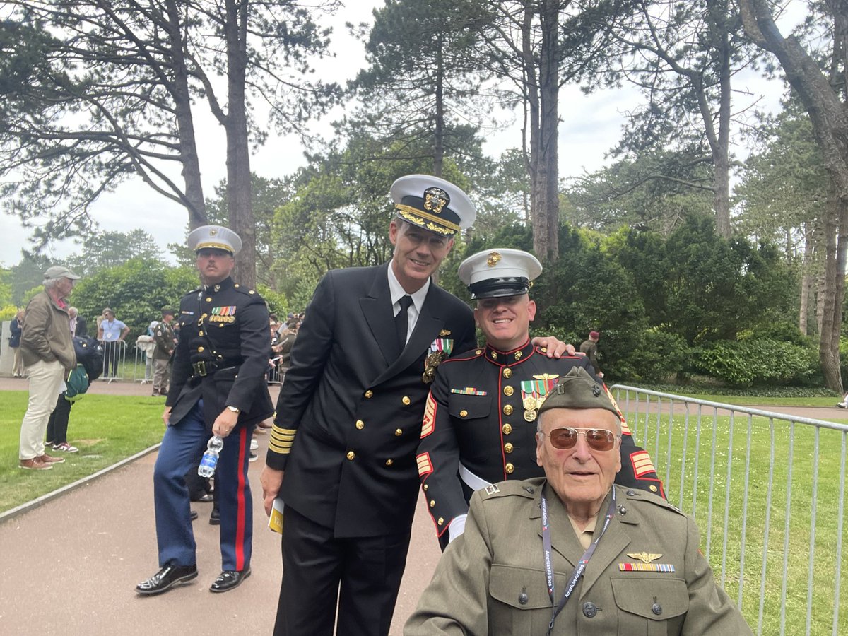 tpmaiden's tweet photo. I was honored &amp; humbled to participate in the commemoration of the 80th anniversary of D-Day at the Normandy American Cemetery in France. May we remember the fallen and honor the legacy of those who changed the course of history on June 6, 1944. https://t.co/HqTR9gIsBF