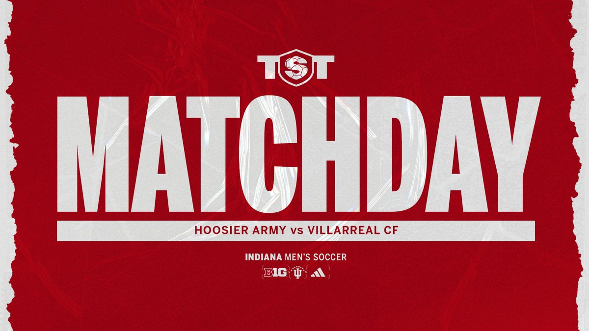 IndianaMSOC's tweet photo. Knockout play begins. 🥊

🆚 @VillarrealCFen  
⏰ 1:15 p.m. ET  
📺 https://t.co/LcJ9ssmF3f https://t.co/7MWaz1iEi8