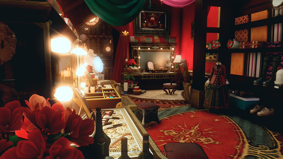 「Rouge」

映画バーレスクやムーランルージュのような
キャバレーやナイトクラブの楽屋を作りました💃💄
┈┈┈┈┈┈┈┈┈┈┈┈┈┈
Elemental DC /Kujata
Shirogane3-37
FC Room 06
┈┈┈┈┈┈┈┈┈┈┈┈┈┈
#GanbattaHousing
#FF14ハウジング
#FF14housing 
#HousingEden
#hgxiv