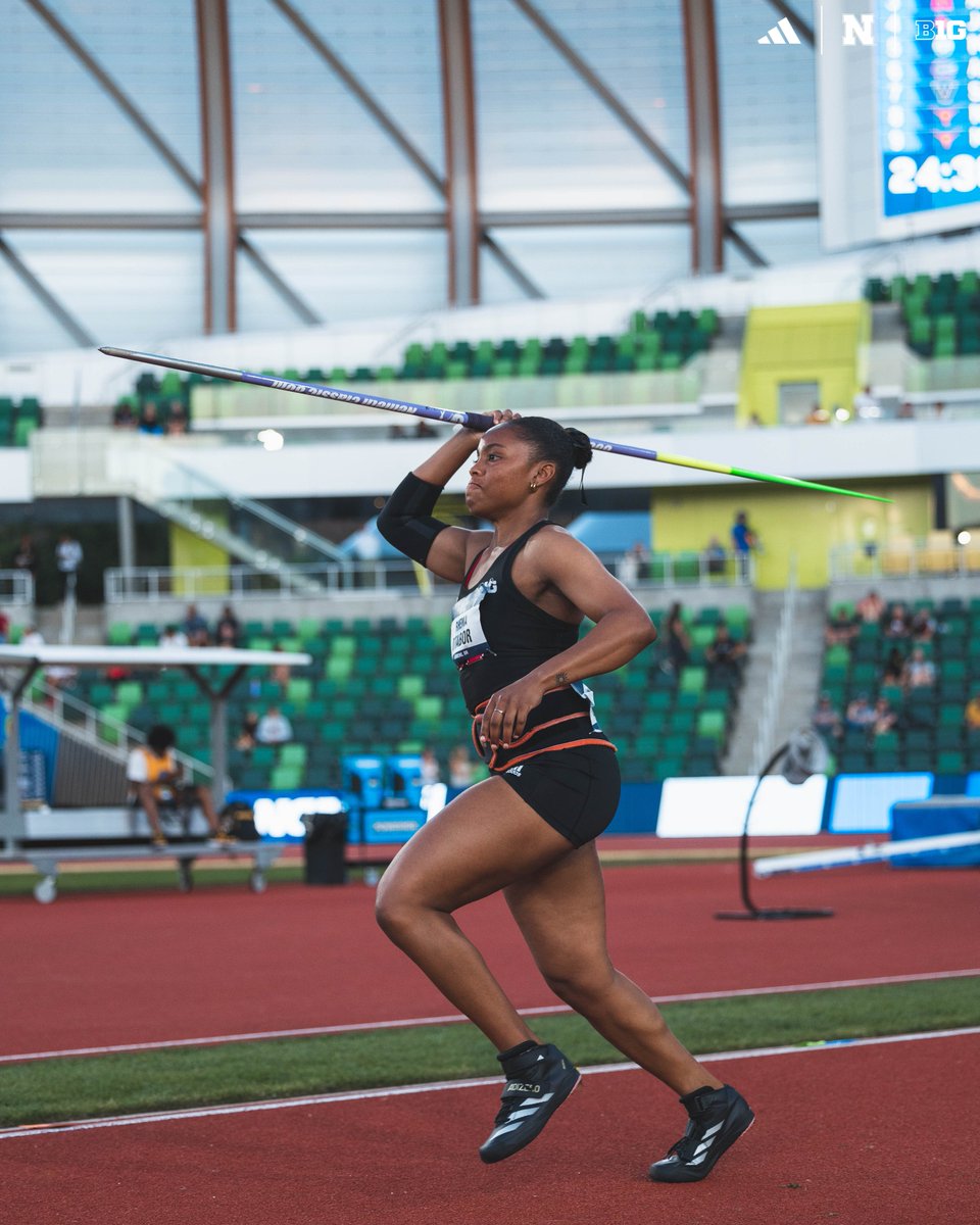 HuskerTFXC's tweet photo. 210-7 (64.19m) for the NCAA Javelin Title👑 

With that mark, Rhema Otabor broke the collegiate record, NCAA Championship meet record, school record &amp; Bahamian record! Unreal!! https://t.co/KlPrJ6VrQR