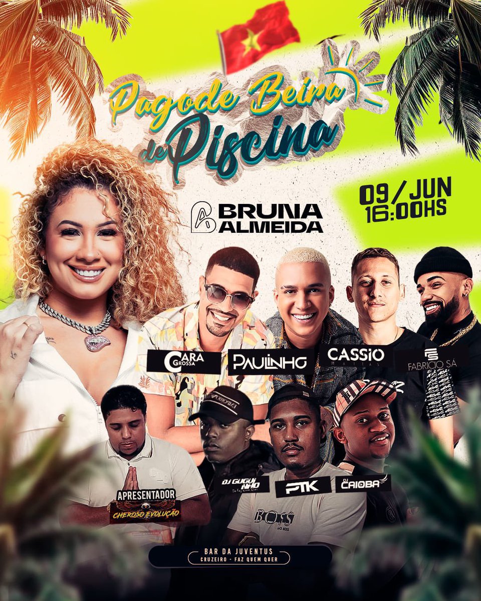 bardajuventus's tweet photo. DOMINGO JOGAREMOS TODOS JUNTOS 🔥

PAGODE GOSTOSO &amp; RITMO DO BOM NÃO TEM COMO SER DIFERENTE.

@cantorabrunaa 
@CantorPaulinho 
@crgmartorelli 
@caragrossa 
@Fabriciiosa 
@CEvolucao01 
@dentedeouroreal 
@djptkoficial1 
@DjcaiobaOfc 

🔥🇻🇳 https://t.co/p4UhWFDy9J