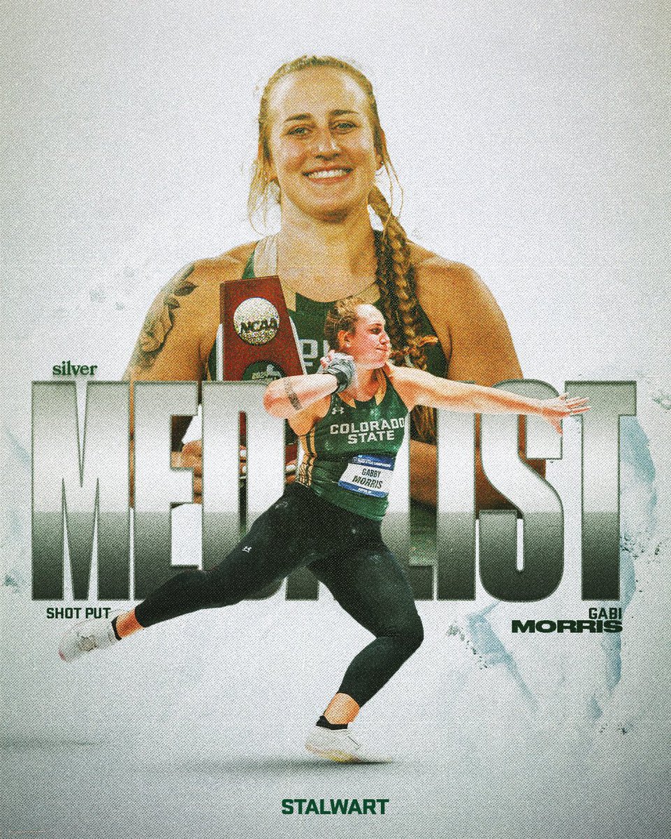 Things you love to see… 𝙄𝙏 🤩

Gabi Morris claimed 𝟐𝐧𝐝 in Women’s Shot Put with a mark of 18.66m, a new PERSONAL BEST!!

#Stalwart x #CSURams
