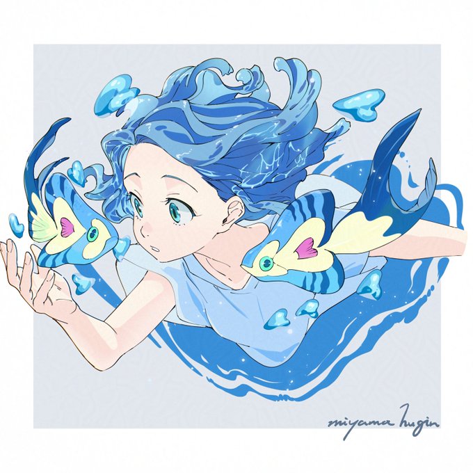 「fish signature」 illustration images(Latest)