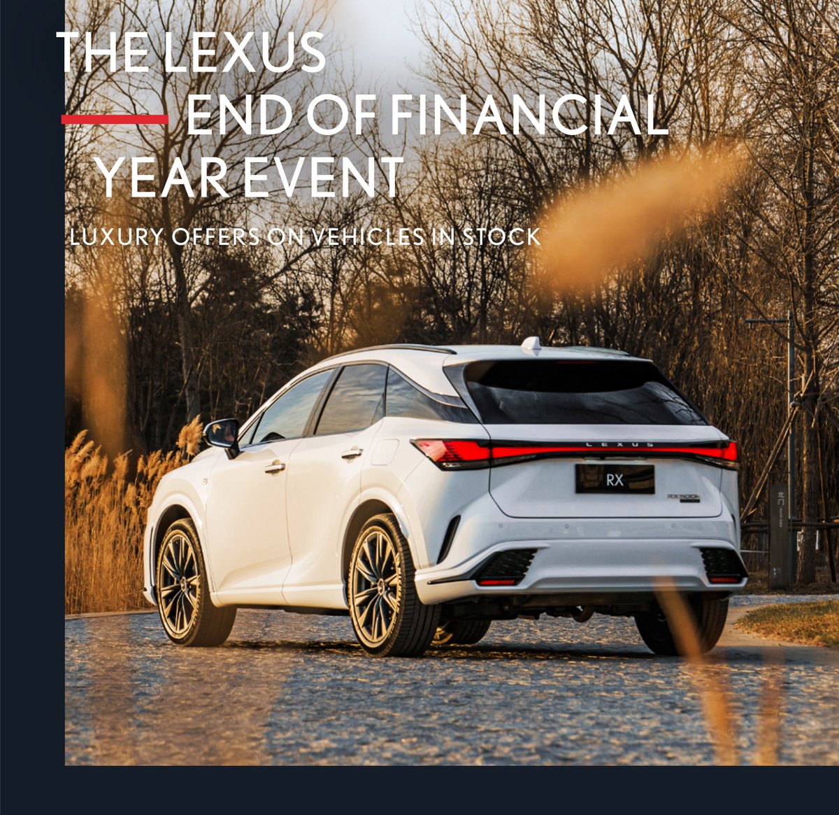 THE LEXUS END OF FINANCIAL YEAR EVENT
- LUXURY OFFERS UNTIL JUNE 30
Discover exceptional driveaway* offers on selected new and pre-owned vehicles in stock* at <a href="/MelbCityLexus/">Melbourne City Lexus</a> 
Call (03) 9373 7400 or visit us before June 30.
citylexus.com.au/about/current-…
*T&amp;C's apply. While stock lasts.