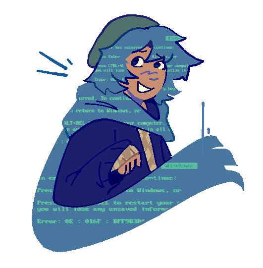 cupidswoe's tweet image. something something blue screen of death