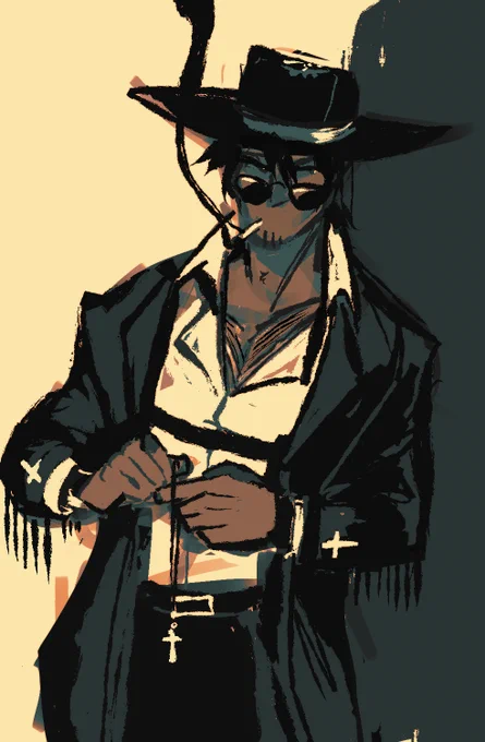 quick doodle of mr preacher man for yall 