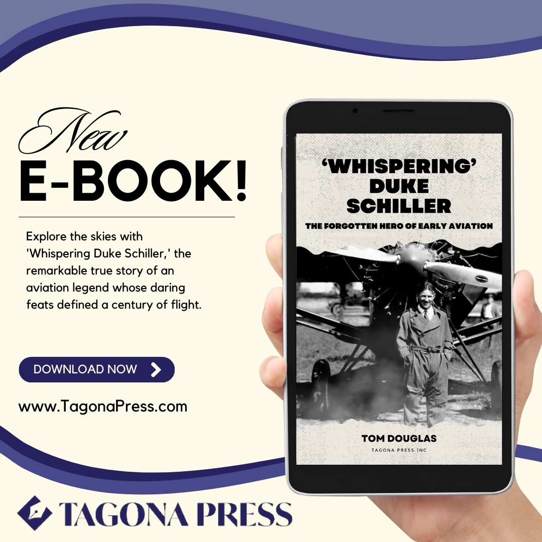 Take flight with the incredible story of 'Whispering Duke Schiller,' a pioneer whose bravery and skills shaped the early days of aviation. 🛩️ Dive into this thrilling biography and discover the legacy of Canada's best pilot. Now available on Amazon and Tagona Press! #DukeSchiller