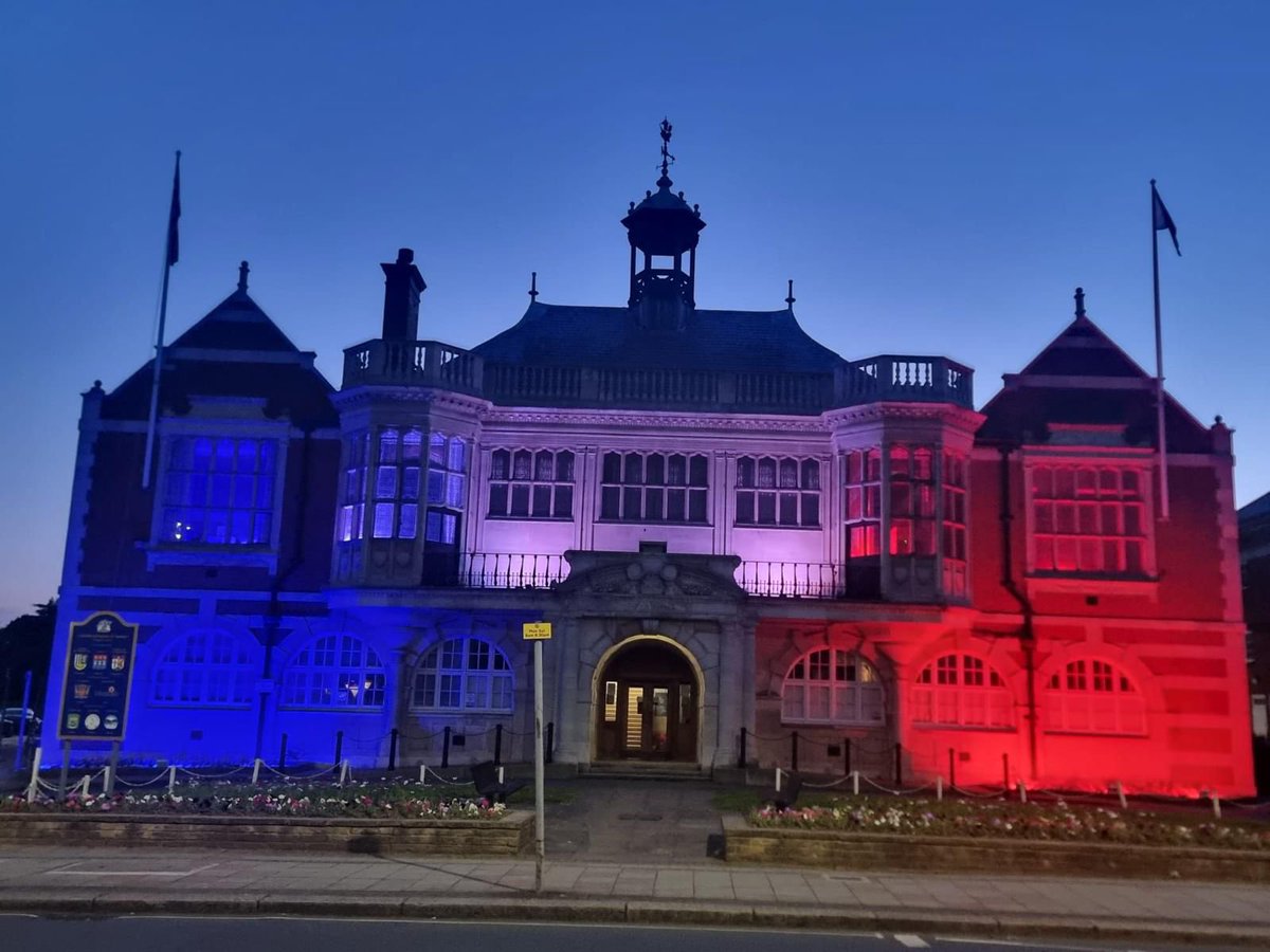 To mark the 80th anniversary of D-Day we lit up Hendon Town Hall red, white and blue, commemorating those who paid the ultimate price in defence of our freedom