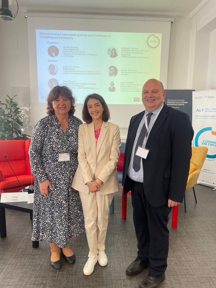 Privileged to be in Ljubljana for the opening of ALF’s Building Bridges Across Languages: Human-Centered AI for the Euro-Med. Grateful to the Ministry of Foreign and European Affairs of Slovenia. A great example of cooperation between civil societies and public institutions.