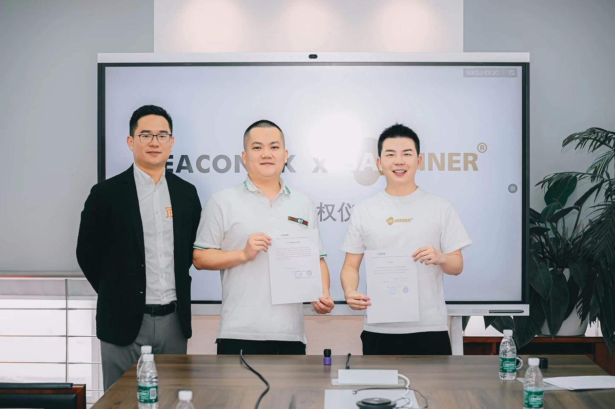 miner_chrischim's tweet photo. 📷#BeaconTek has become the authorized global distributor of #JASMINER!
Dear Customers, We are proud to announce a very exciting news that from now on, BeaconTek has become the officially authorized global distributor of Jasminer's full range of products. https://t.co/wlOD7xqQYi