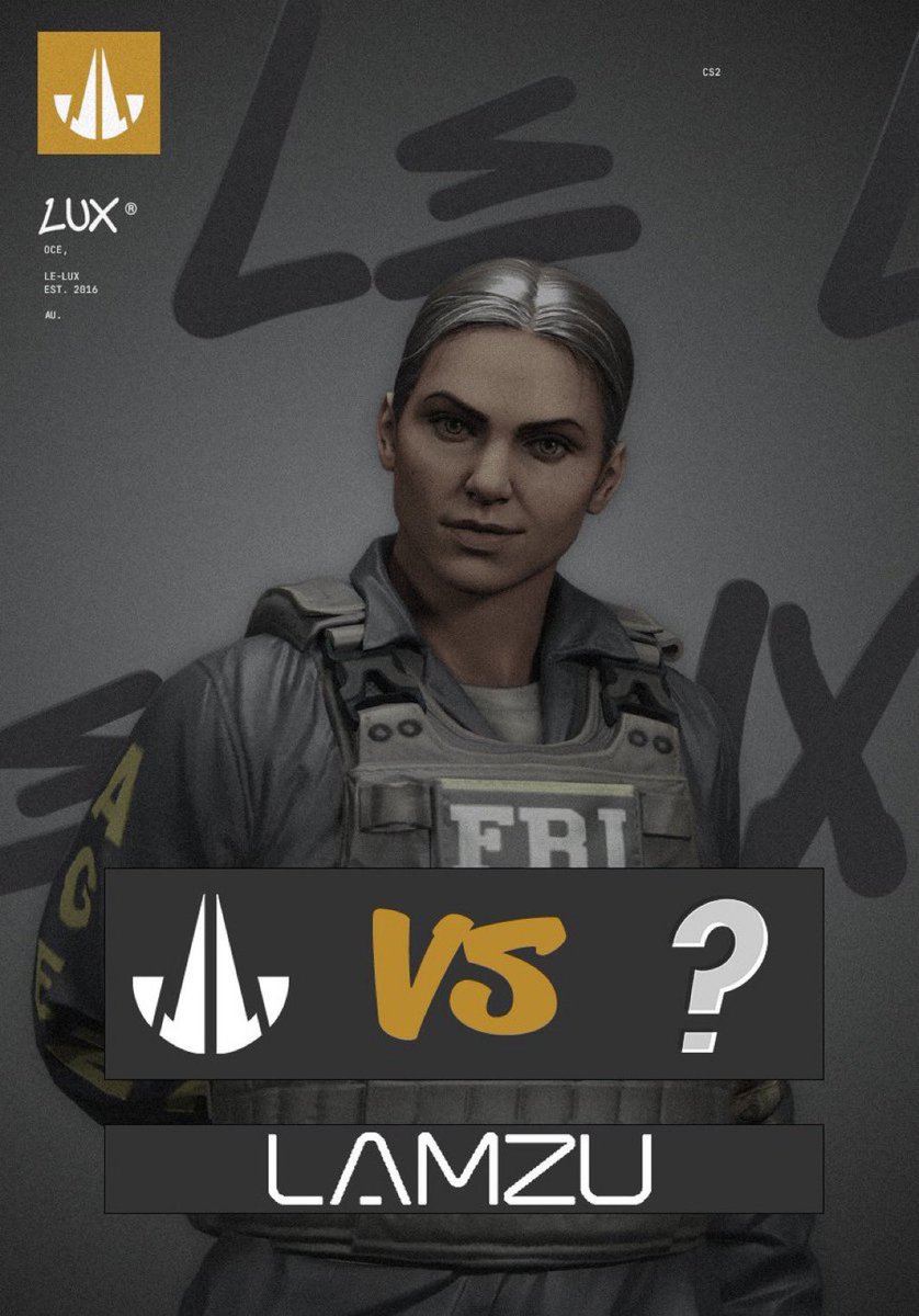 LELUXEsports's tweet photo. !! @ESEA !!
After last weekโs defeat we look forward for our next game against #ATG_BLITZ
๐ @ATG_BLITZ
๐ 8.30PM (AEST)
๐๏ธ@flamboyant__cs
๐บ https://t.co/N6x78F7bDL
#LETSGOLUX #LUXCS https://t.co/FWQKZRTFZW