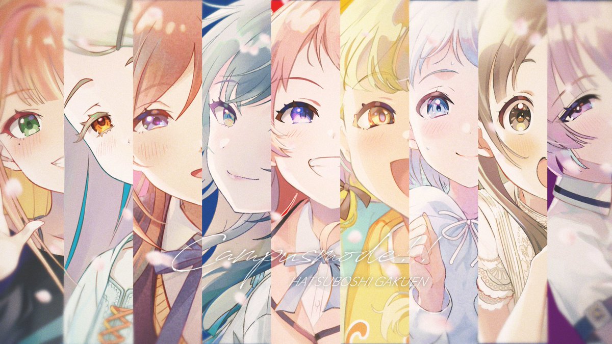 学マス「【6/10 0:00 MV公開】 #Campusmode!! リリックビデオプレ」|学園アイドルマスター【公式】のイラスト