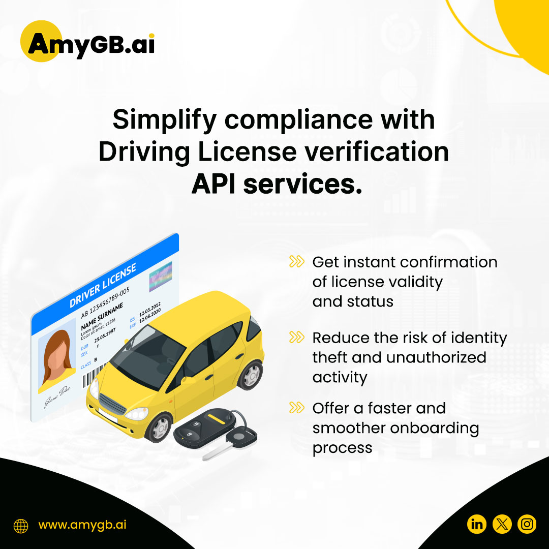 AmyGBai's tweet image. AmyGB's Driving License Verification API instantly validates licenses, reducing risk and ensuring user satisfaction.
Explore more: ow.ly/Q33o50S9tM4
#DLVerificationAPI #RiskReduction #DLVerification