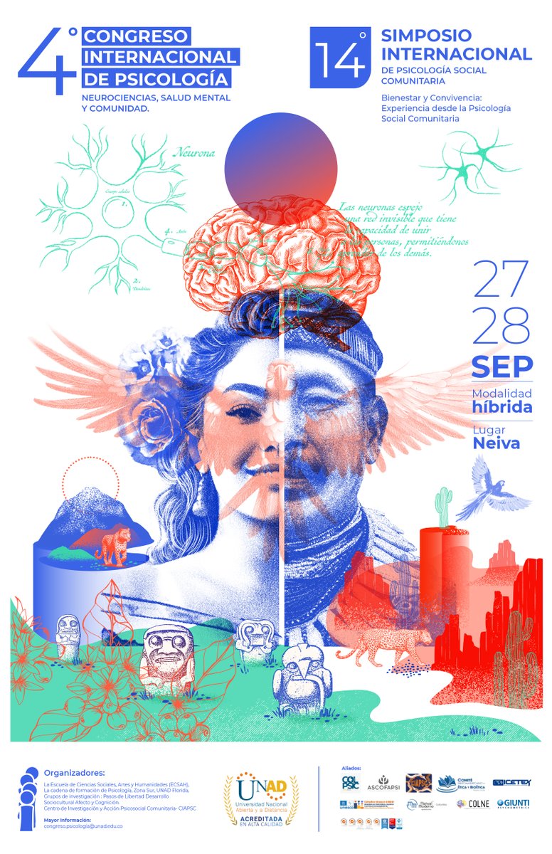 Fermains's tweet photo. 4 Congreso Internacional de  Psicología 2024 @UniversidadUNAD  https://t.co/NsWTahSaZW https://t.co/eKEHhh4S3n