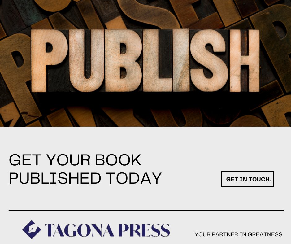 Turn your literary dreams into reality with Tagona Press! 📚✨ Get your book published today and share your story with the world. #Publishing #AuthorLife #TagonaPress