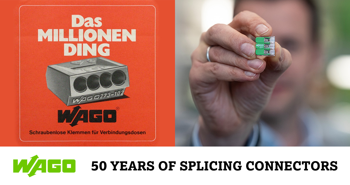 WAGOSingapore's tweet image. With the launch of the #SplicingConnector in 1974, #WAGO laid the foundation for its current position as the global market leader in #SpringPressure #ConnectionTechnology. This year the company is celebrating the 50th anniversary of its successful product. ow.ly/eamv50SbpsP