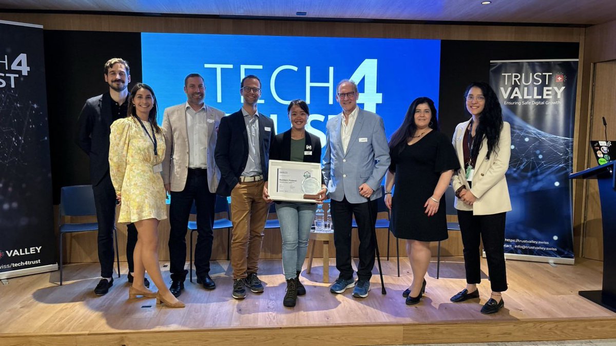 numbersprotocol's tweet photo. We are incredibly honored to have won the Social Impact Prize at Tech4Trust Season 5 @TrustValleyCH  by the Herbert & Audrey Rosenfield Fund!!

This recognition fuels our commitment to creating a trustworthy digital future. Big thanks to everyone who has supported us on this journey 😍
