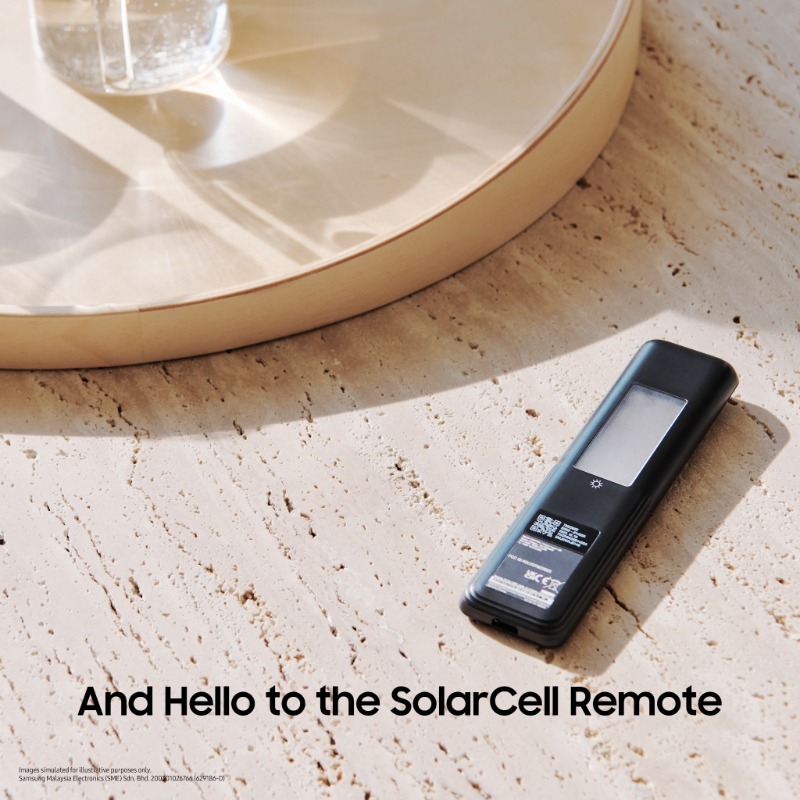 SamsungMalaysia's tweet photo. A remote that recharges while it chills, just like you! Our #SolarCellRemote has a solar panel on its back so you can say goodbye to disposable batteries.
#EnergySaving #SolarEnergy #WorldEnvironmentDay #UpscaleEveryMoment #NeoQLED8K #SamsungAITV #SamsungHomeAppliances