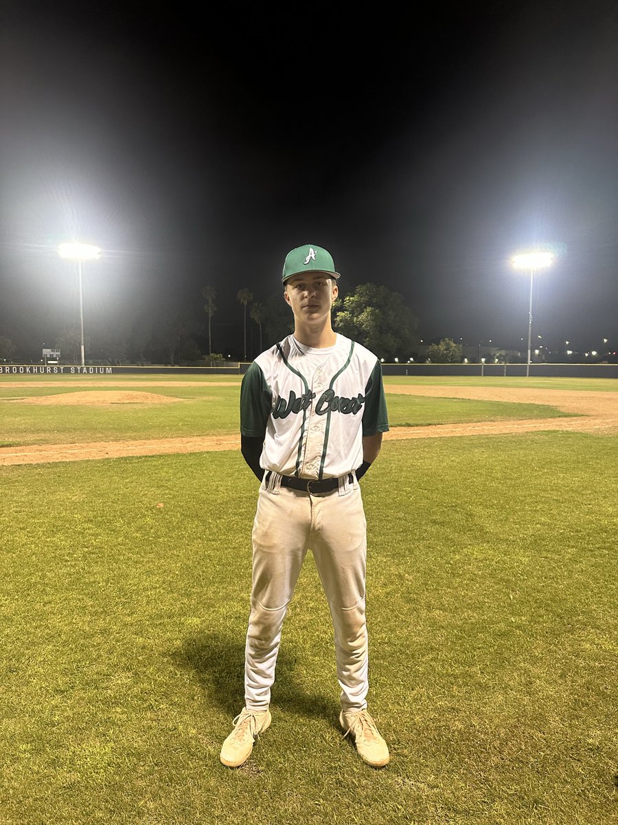 FiveToolCA's tweet photo. F: @_WestCoast_A 6, OC Premier 2026 2
PoG: @CooperSittBSBL 2-4, R | 4 IP, 7K, H https://t.co/ZA2IvXwCag