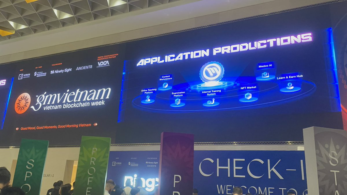 medoo_global's tweet photo. $medoo participates in @gmvn_official.
#medoo #education #blockchain #MedooChain #educoin #educator #education #LearnAndEarn #eLearning https://t.co/z840BtpJas